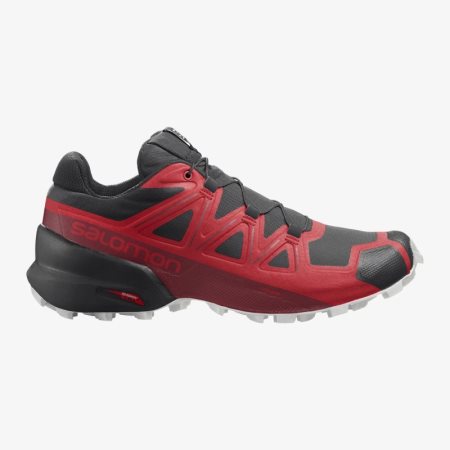 Salomon SPEEDCROSS 5 Mens Trail Running Shoes Red/Black UK GKSH